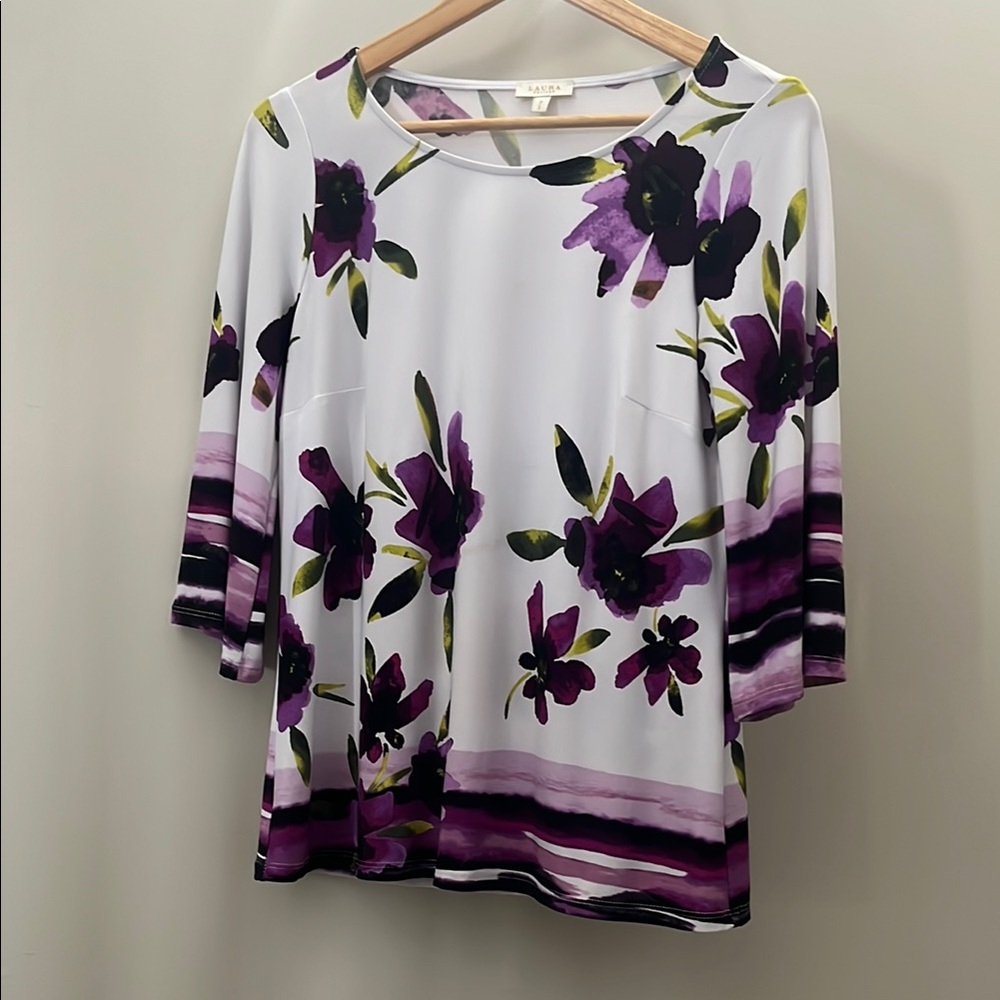 Laura Floral Print Women's Top S
